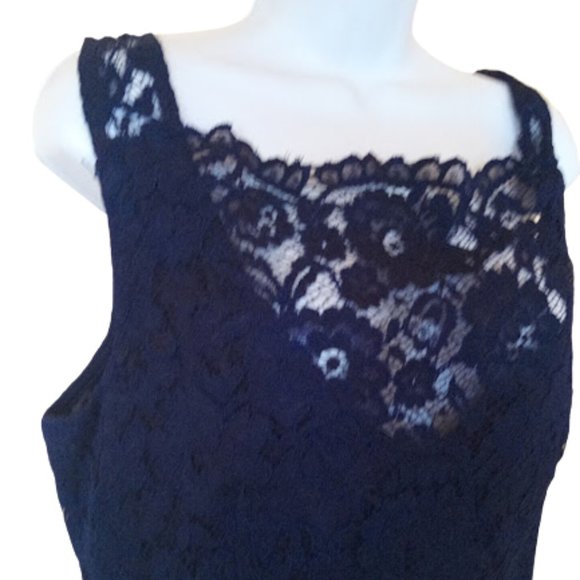 LE CHATEAU Black Lace Dress Size 16 New NWT - Picture 2 of 3